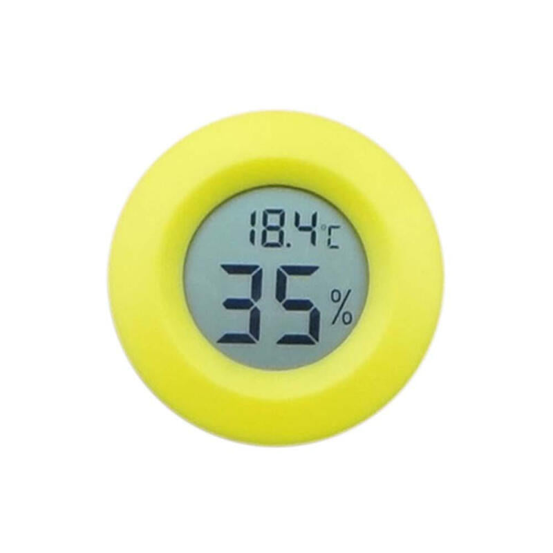 Mini Premium LCD Digital Hygrometer - Yellow