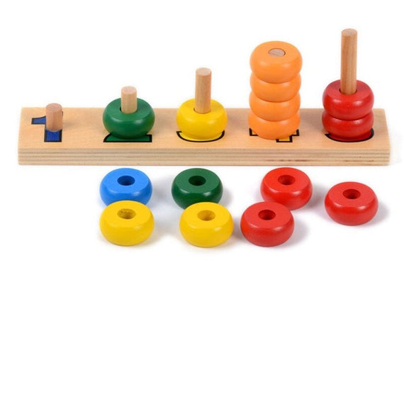 Montessori Counting Disks - Rainbow