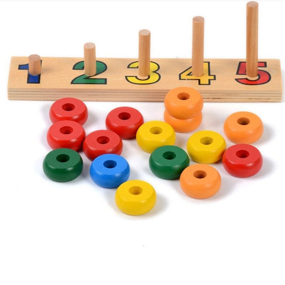 Montessori Counting Disks - Rainbow