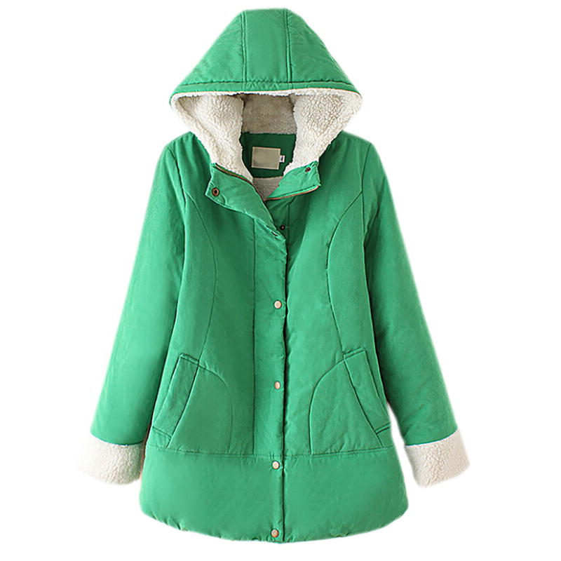 Mooncolour Fashion Women Faux Fur Jacket - Green