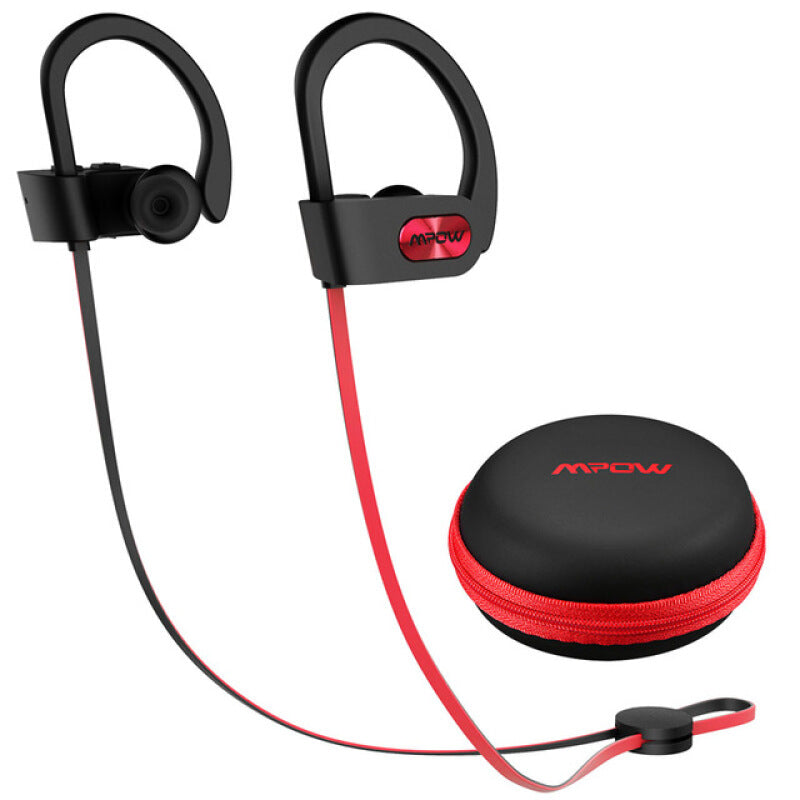 MPOW 5.0 أذن أذن Bluetooth Premium - أحمر