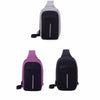 Multi-Functional Bag with External USB Port - Purple