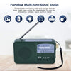 Modern Multifunctional Solar Crank Radio - Green