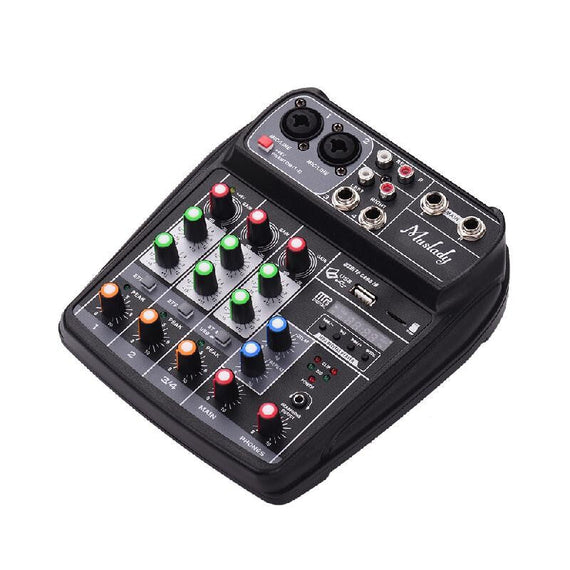 Muslady AI-4 Compact Sound Mixer Console - Black