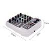 Muslady AI-4 Compact Sound Mixer Console - White