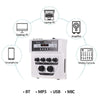 Muslady MF-8 Mini Karaoke Sound Mixer - White