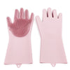 Neillien Durable Silicone Dish washing Gloves - Magenta