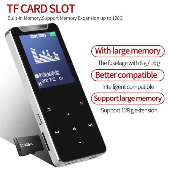 New 16 GB Bluetooth Hifi MP3/MP4 Player - Silver