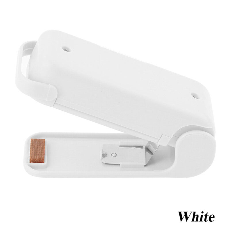 New Machine Mini Bag Clip Impulse Sealer - White