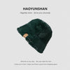 2022 green baseball caps men's autumn and winter warm avocado green wool caps fisherman hats women's				 							        							Dark green avocado green a variety of hat types to choose from couples