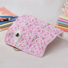 Flower Pattern Canvas Roll Up Makeup Cosmetic Brushes Pen Pencil Bag Case Holder Pouch Stationery Gift for Girls Students