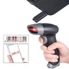 2.4GHz Wireless USB Wired 1D Barcode Scanner Auto/Manual Scanning CCD Red Light Screen PC Computer Bar Code Reader 2000dpi 260t/s Intermal Memory Up to 2500