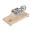 AIBECY MINI AIR Hot Air Stirling Motor Motor Model Generator Wooden Base Physics Science Toy Toy Toy