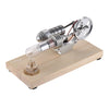 AIBECY MINI AIR Hot Air Stirling Motor Motor Model Generator Wooden Base Physics Science Toy Toy Toy