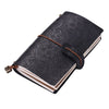 Vintage Full Grain Leather Refillable Travel Journal Notebook