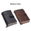 Vintage Full Grain Leather Refillable Travel Journal Notebook