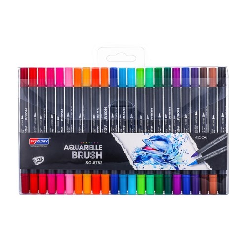 Skyglory Dual Tips Brush Art Marker Set