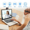 AIBECY HD 1080P كاميرا ويب USB COMPUTER CAMERA مع قوس ميكروفون مدمج قوس وتشغيله لمؤتمرات فيديو الكمبيوتر المحمول كمبيوتر سطح المكتب.