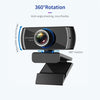 1080P HD Streaming Webcam USB Computer Video Camera 2 Megapixels 100° Wide Viewing Manual Focus