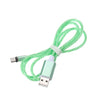 1M LEDs Data Cable Lighting Multifunctional Dust Plug Design Mobile Phone Charging Cable