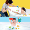 7pcs/lot Xiaomi Mitu Hape Baby Shower Toy Set Kids Cute Bath Toy Set Bathing Suit Color Environmental Safety Cartoon Multiple Gameplay