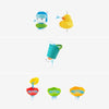 7pcs/lot Xiaomi Mitu Hape Baby Shower Toy Set Kids Cute Bath Toy Set Bathing Suit Color Environmental Safety Cartoon Multiple Gameplay