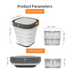 Xiaomi Youpin Moyu Wash Machine XPB08-F2 2 in 1 Portable Foldable Mini Washer Clothes Washing and Spin Dryer for Home Travel One Button Operation