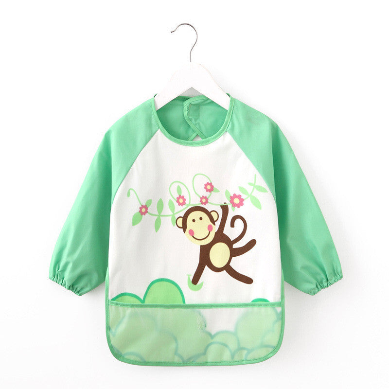 Premium Baby Smock Meal Apron - Green