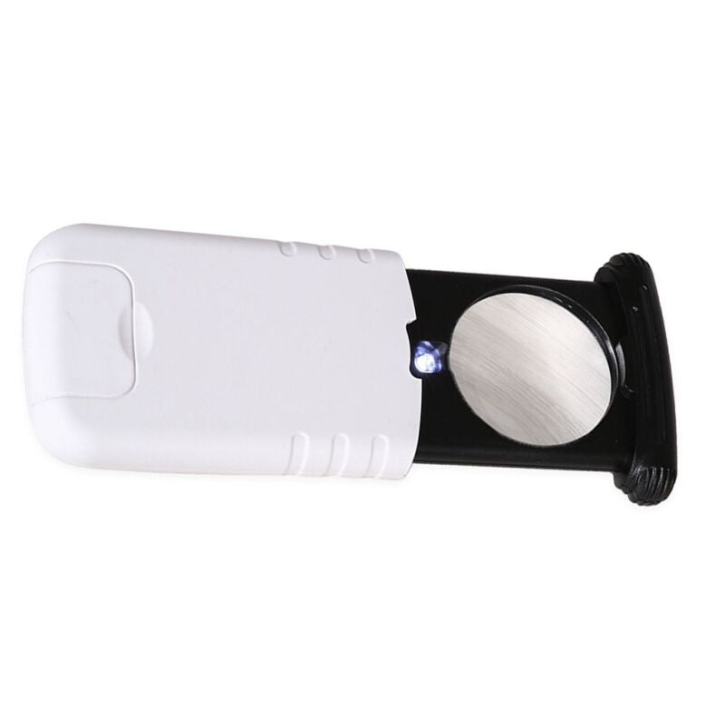 Pull Out Premium Pocket Magnifying Glass - White&Black