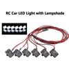 6pcs RC Car LED Light with Lampshade Decorate