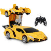 278 Deformed Car Remote Control Car RC Car 1/18 One-button Deform with LED Light RC Toys Cars