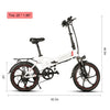 Samebike 20LVXD30 دراجة كهربائية 48V 350W عالية السرعة محرك تروس بدون فرش