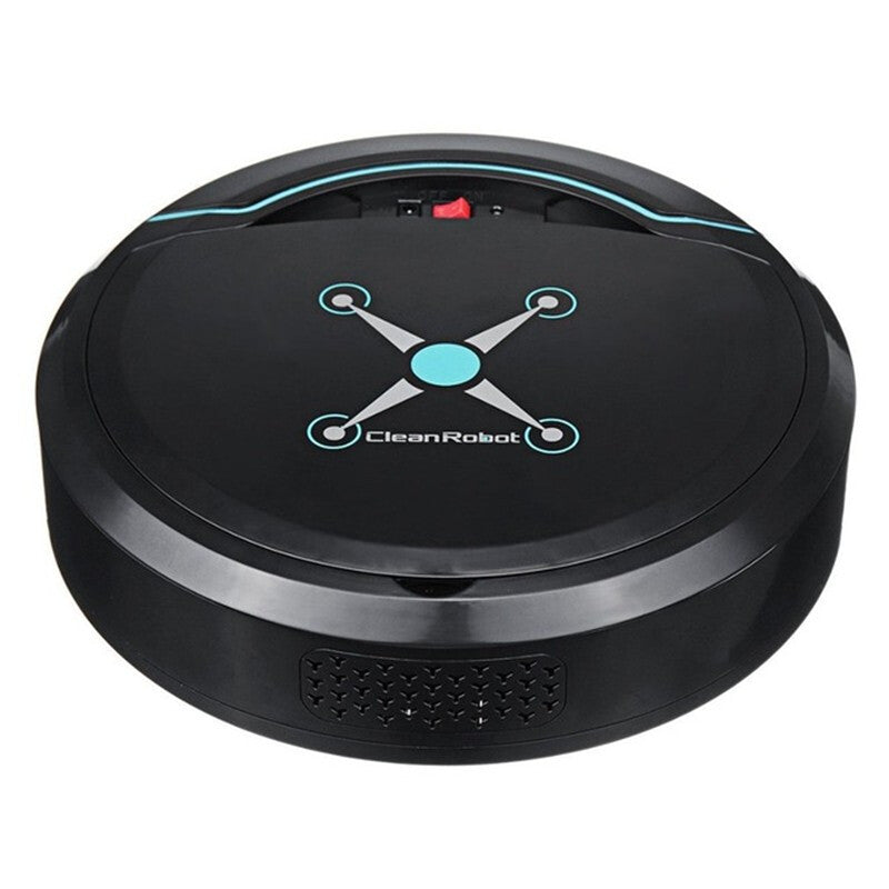 Rechargeable Auto Cleaning Smart Robot - Black