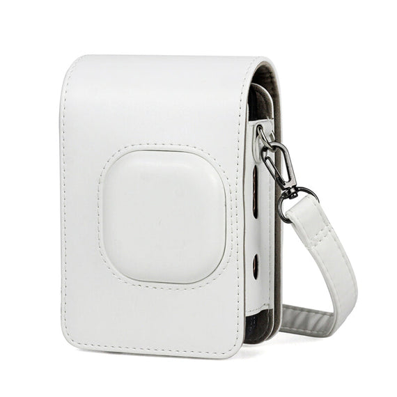 Retro Style PU High Quality Leather Shoulder Strap - White