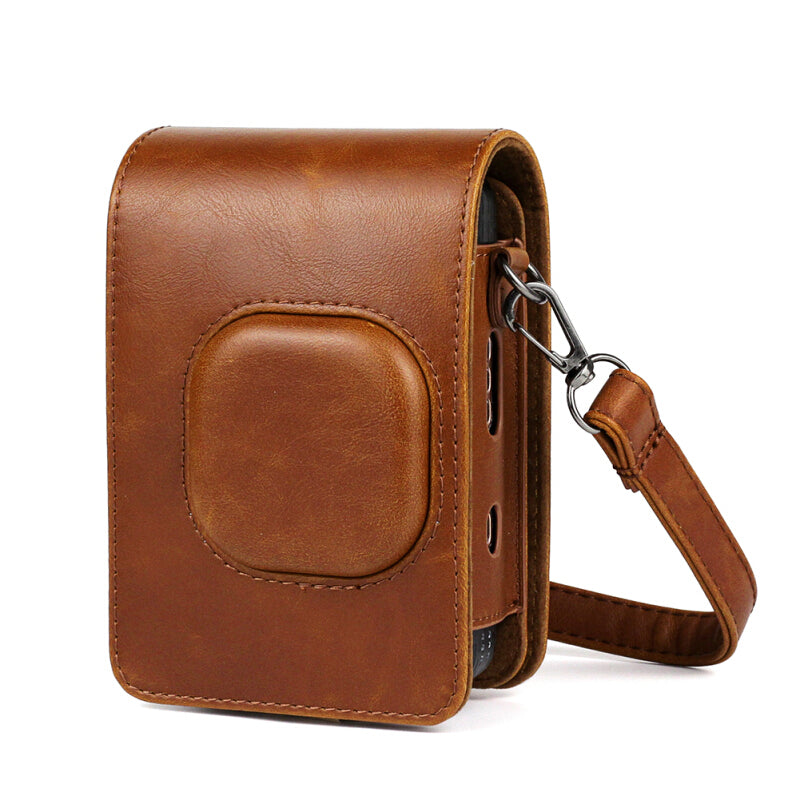 Retro Style PU High Quality Leather Shoulder Strap - Brown