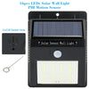 16 LED Solar Wall Light PIR Motion Sensor Outdoor Waterproof  Energy-Saving Garden Street Lamp