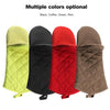 1PC Long Cotton+Silicone Oven Pot Holders Gloves