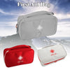 First Aid Pouch Empty Bag for Home Emergency Travelling Camping Hiking Outdoors with Handle,Red