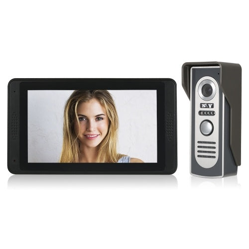 Wired Video Doorbell 7" TFT LCD Touch Screen Video Door Phone