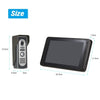 Wired Video Doorbell 7" TFT LCD Touch Screen Video Door Phone