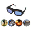 Solar Powered Auto Darkening Welding Goggle Mask Helmet Welder Glasses