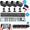 8CH Security Camera System Full 1080P Video DVR Recorder with 4 * 1080P Indoor Outdoor Weatherproof CCTV Cameras