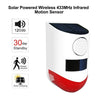 Solar Powered Wireless 433MHz Infrared Motion Sensor