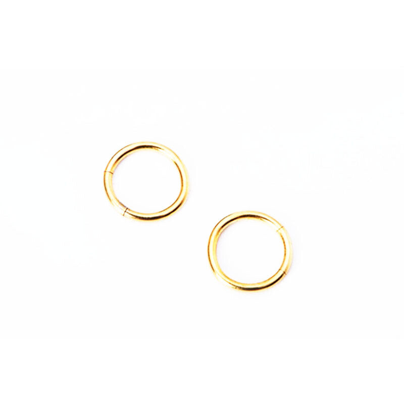 Seamless Magnetic Hoop Earrings - Gold