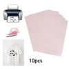 10 Sheets A4 Weeding Paper T shirt Thermal Transfers - Pink