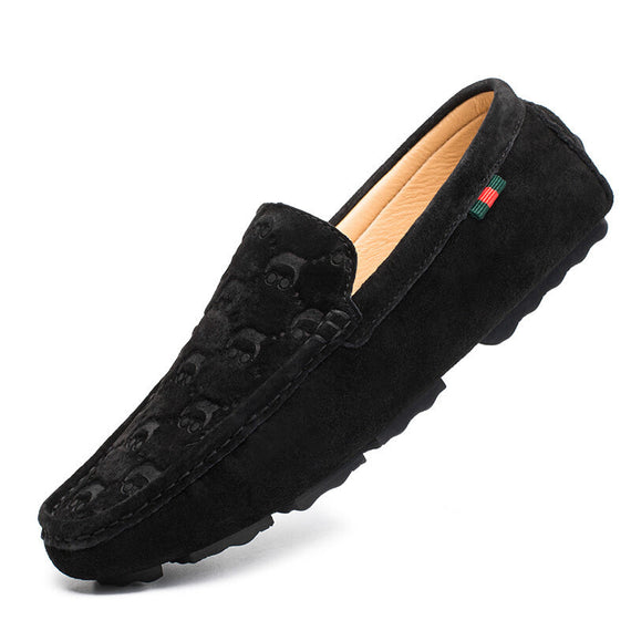 Soft Moccasins Men Loafers - Black