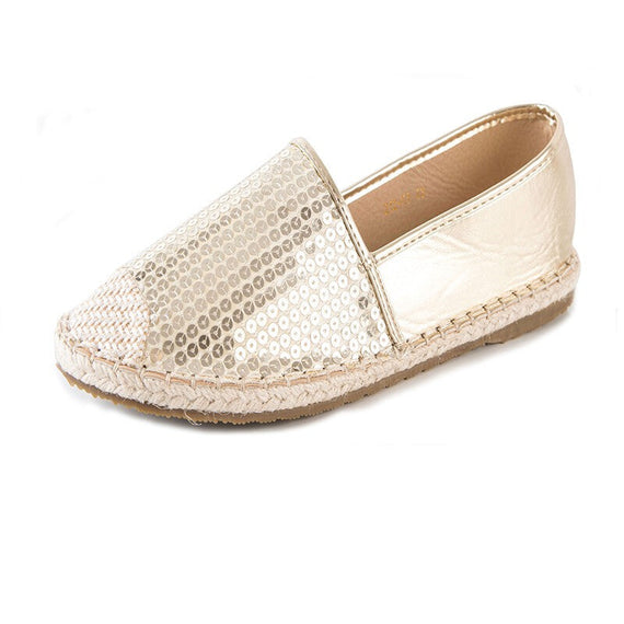 Sparkly Sequins Flats - Gold