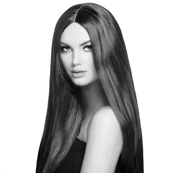 Straight 360 Lace Frontal Human Hair Wig - Black