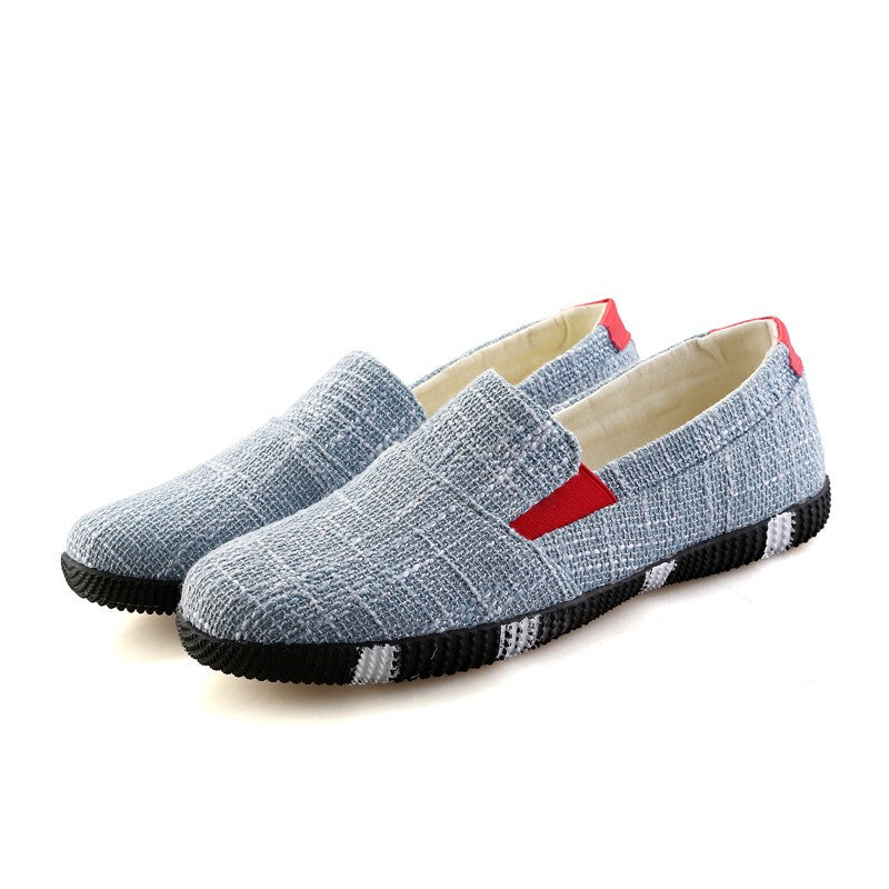 Summer Men's Canvas Shoes - Blue