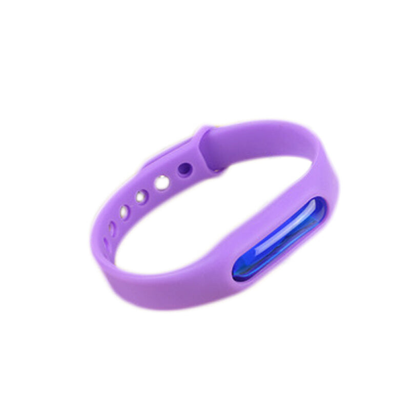 Summer Useful Anti Mosquito Pest Insect Bugs Repellent Repeller Wrist Band Bracelet Fishing Accessories - Purple